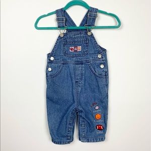 Carter's Sports 100% Cotton Denim Overalls 9M